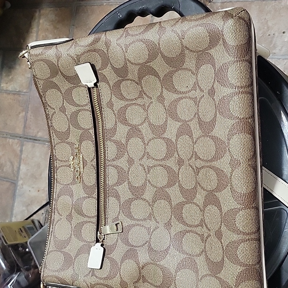Coach file purse bag